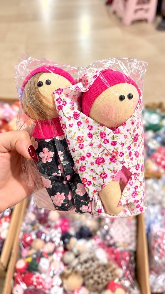 عروسک روسی 15سانت جفتی
